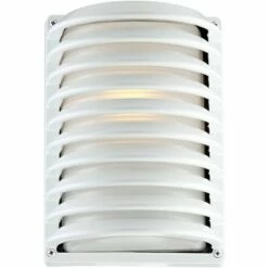John Timberland Modern Outdoor Wall Light Fixture Sleek White Banded Grid 10" Frosted Glass for Exterior House Porch Patio Deck -Outdoor Lighting Sales Shop unnamed file 3976