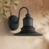Possini Euro Design Industrial Farmhouse Outdoor Barn Light Fixture Textured Black 9 1/2" for Exterior House Porch Patio Deck -Outdoor Lighting Sales Shop unnamed file 3980
