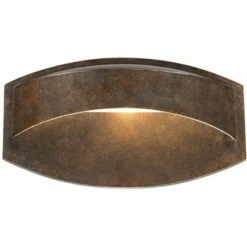 Possini Euro Design Modern Outdoor Wall Light Fixture Halogen Bronze 11" Wide Eyebrow Dark Sky for Exterior House Porch Patio Deck -Outdoor Lighting Sales Shop unnamed file 3997