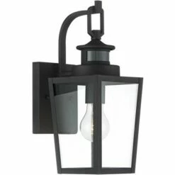 Possini Euro Design Modern Outdoor Wall Light Fixture Textured Black 14" Clear Glass Motion Sensor Exterior House Porch Patio Deck 10 Possini Euro Design Modern Outdoor Wall Light Fixture Textured Black 14" Clear Glass Motion Sensor Exterior House Porch Patio Deck -Outdoor Lighting Sales Shop unnamed file 4004