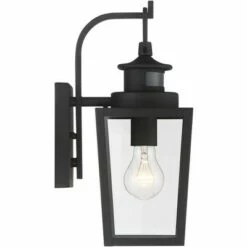 Possini Euro Design Modern Outdoor Wall Light Fixture Textured Black 14" Clear Glass Motion Sensor Exterior House Porch Patio Deck 11 Possini Euro Design Modern Outdoor Wall Light Fixture Textured Black 14" Clear Glass Motion Sensor Exterior House Porch Patio Deck -Outdoor Lighting Sales Shop unnamed file 4005