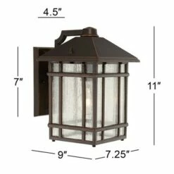 Kathy Ireland Sierra Craftsman 11" High Bronze Outdoor Wall Light -Outdoor Lighting Sales Shop unnamed file 4021