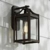 Franklin Iron Works Rustic Farmhouse Outdoor Wall Light Fixture Bronze 12 1/2" Clear Beveled Glass Panel for Exterior House Porch -Outdoor Lighting Sales Shop unnamed file 4034