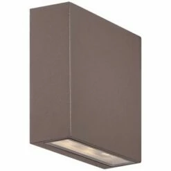 Possini Euro Design Modern Outdoor Wall Light Fixture LED Bronze 5 1/2" Tempered Glass Lens Up Down for Exterior House Porch Patio -Outdoor Lighting Sales Shop unnamed file 4064