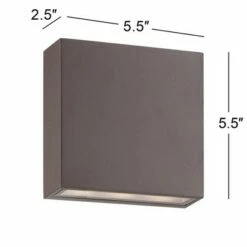 Possini Euro Design Modern Outdoor Wall Light Fixture LED Bronze 5 1/2" Tempered Glass Lens Up Down for Exterior House Porch Patio -Outdoor Lighting Sales Shop unnamed file 4066