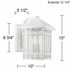 Kathy Ireland Sierra Craftsman 15" High White Outdoor Wall Light -Outdoor Lighting Sales Shop unnamed file 4092