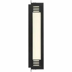 Possini Euro Design Modern Outdoor Wall Sconce Fixture LED Bronze 16" White Frosted Glass for Exterior House Porch Patio Deck -Outdoor Lighting Sales Shop unnamed file 4112