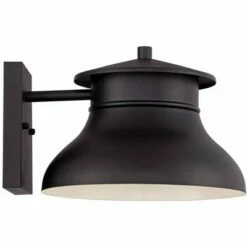 John Timberland Modern Industrial Outdoor Wall Lights Fixtures Set of 2 Black LED 7 1/2" Exterior House Porch Patio Outside Deck -Outdoor Lighting Sales Shop unnamed file 4123