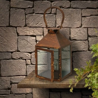 Garden Accents Artificial Lantern Rust 12" - National Tree Company 3 Garden Accents Artificial Lantern Rust 12" - National Tree Company