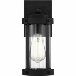 John Timberland Modern Industrial Outdoor Wall Light Fixture Textured Black 11 3/4" Clear Glass Exterior House Porch Patio Outside -Outdoor Lighting Sales Shop unnamed file 4154