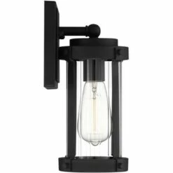 John Timberland Modern Industrial Outdoor Wall Light Fixture Textured Black 11 3/4" Clear Glass Exterior House Porch Patio Outside -Outdoor Lighting Sales Shop unnamed file 4156