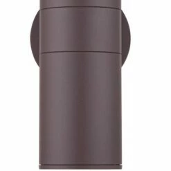 Possini Euro Design Modern Outdoor Wall Light Fixtures Set of 2 Bronze Aluminum 11 3/4" Glass Lens for Exterior House Porch Patio