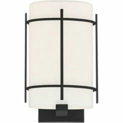 John Timberland Modern Outdoor Wall Light Fixture Black 12 3/4" White Oval Glass Exterior House Porch Patio Outside Deck Garage -Outdoor Lighting Sales Shop unnamed file 4171