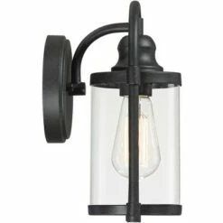 John Timberland Modern Industrial Outdoor Wall Lights Fixtures Set of 2 Black 10 1/4" Clear Glass for Exterior House Porch Patio -Outdoor Lighting Sales Shop unnamed file 4184