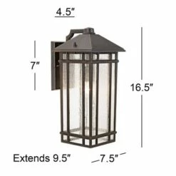 Kathy Ireland J du J Sierra Craftsman 16 1/2" High Outdoor Wall Light -Outdoor Lighting Sales Shop unnamed file 4204