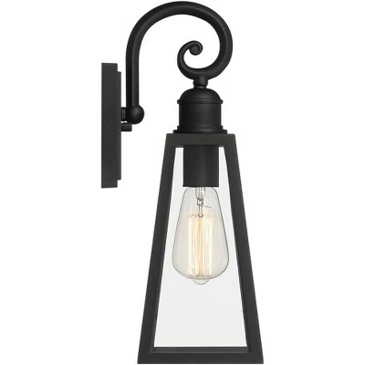 John Timberland Modern Industrial Outdoor Wall Lights Fixtures Set of 2 Crisp Black Cage 16" Exterior House Porch Patio Outside 7 John Timberland Modern Industrial Outdoor Wall Lights Fixtures Set of 2 Crisp Black Cage 16" Exterior House Porch Patio Outside - Image 5
