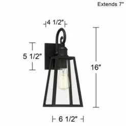 John Timberland Modern Industrial Outdoor Wall Lights Fixtures Set of 2 Crisp Black Cage 16" Exterior House Porch Patio Outside 13 John Timberland Modern Industrial Outdoor Wall Lights Fixtures Set of 2 Crisp Black Cage 16" Exterior House Porch Patio Outside -Outdoor Lighting Sales Shop unnamed file 4211