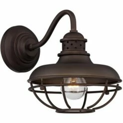 Franklin Iron Works Rustic Outdoor Wall Light Fixture Farmhouse Bronze 9" Caged for Exterior House Deck -Outdoor Lighting Sales Shop unnamed file 4216