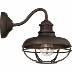 Franklin Iron Works Rustic Outdoor Wall Light Fixture Farmhouse Bronze 9" Caged for Exterior House Deck -Outdoor Lighting Sales Shop unnamed file 4217