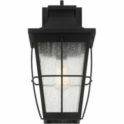 John Timberland Modern Outdoor Wall Light Fixture Matte Black 17 1/2" Clear Glass Exterior House Porch Patio Outside Deck Garage -Outdoor Lighting Sales Shop unnamed file 4222
