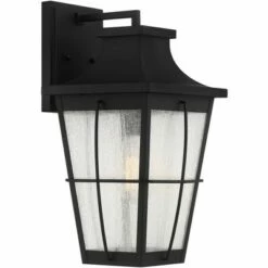 John Timberland Modern Outdoor Wall Light Fixture Matte Black 17 1/2" Clear Glass Exterior House Porch Patio Outside Deck Garage -Outdoor Lighting Sales Shop unnamed file 4223