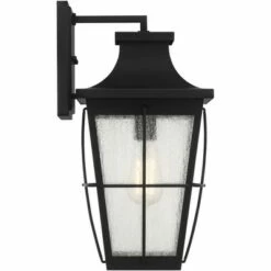 John Timberland Modern Outdoor Wall Light Fixture Matte Black 17 1/2" Clear Glass Exterior House Porch Patio Outside Deck Garage -Outdoor Lighting Sales Shop unnamed file 4224