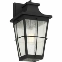 John Timberland Modern Outdoor Wall Light Fixture Matte Black 17 1/2" Clear Glass Exterior House Porch Patio Outside Deck Garage -Outdoor Lighting Sales Shop unnamed file 4225