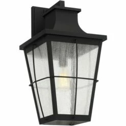 John Timberland Modern Industrial Outdoor Wall Light Fixture Black Metal 23 1/4" Clear Seeded Glass for Exterior House Porch Patio -Outdoor Lighting Sales Shop unnamed file 4232