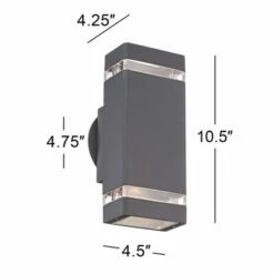 Possini Euro Design Modern Outdoor Wall Sconce Fixture Graphite Gray 10 1/2" Clear Glass Up Down for Exterior Patio Porch House 14 Possini Euro Design Modern Outdoor Wall Sconce Fixture Graphite Gray 10 1/2" Clear Glass Up Down for Exterior Patio Porch House -Outdoor Lighting Sales Shop unnamed file 4251