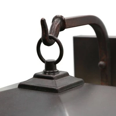 11.75" 1-Light Tiffany Style Outdoor Wall Lantern Sconce Oil-Rubbed Bronze/Stained Glass - River of Goods 9 11.75" 1-Light Tiffany Style Outdoor Wall Lantern Sconce Oil-Rubbed Bronze/Stained Glass - River of Goods - Image 7