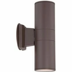 Possini Euro Design Modern Outdoor Wall Sconce Fixture Bronze 11 3/4" Tempered Glass Lens Up Down for Exterior House Porch Patio -Outdoor Lighting Sales Shop unnamed file 4292