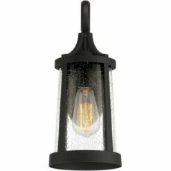 Franklin Iron Works Industrial Outdoor Wall Light Fixture Black Metal 15 1/2" Clear Seedy Glass for Exterior House Porch Outside -Outdoor Lighting Sales Shop unnamed file 4336