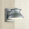 John Timberland Modern Outdoor Wall Light Fixture LED Galvanized Steel 5" Non Glass Dark Sky for Exterior House Porch Patio Barn