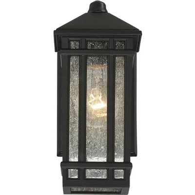 Kathy Ireland Sierra Craftsman 10 1/2"H Black Outdoor Wall Light 5 Kathy Ireland Sierra Craftsman 10 1/2"H Black Outdoor Wall Light - Image 3