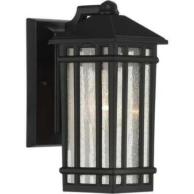 Kathy Ireland Sierra Craftsman 10 1/2"H Black Outdoor Wall Light 6 Kathy Ireland Sierra Craftsman 10 1/2"H Black Outdoor Wall Light - Image 4