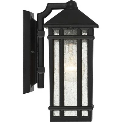 Kathy Ireland Sierra Craftsman 10 1/2"H Black Outdoor Wall Light 7 Kathy Ireland Sierra Craftsman 10 1/2"H Black Outdoor Wall Light - Image 5