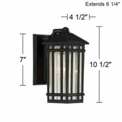 Kathy Ireland Sierra Craftsman 10 1/2"H Black Outdoor Wall Light 13 Kathy Ireland Sierra Craftsman 10 1/2"H Black Outdoor Wall Light -Outdoor Lighting Sales Shop unnamed file 4366