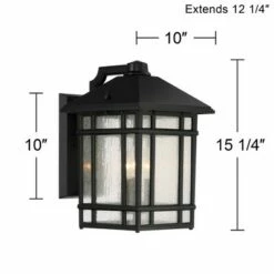 Kathy Ireland J du J Sierra Craftsman 15 1/4"H Black Outdoor Wall Light -Outdoor Lighting Sales Shop unnamed file 4407