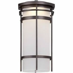 Possini Euro Design Modern Outdoor Wall Light Fixture Bronze Metal 12 3/4" Glass Shade for Exterior House Porch Patio Outside -Outdoor Lighting Sales Shop unnamed file 4409