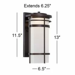 Possini Euro Design Modern Outdoor Wall Light Fixture Bronze Metal 12 3/4" Glass Shade for Exterior House Porch Patio Outside -Outdoor Lighting Sales Shop unnamed file 4413