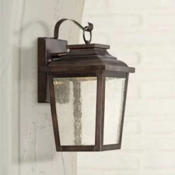 Minka Lavery Irvington Manor 12" High Bronze LED Outdoor Wall Light