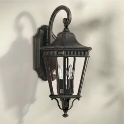 Feiss Cotswold Lane 20 1/2" High Grecian Bronze Outdoor Wall Light