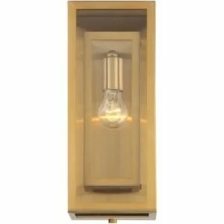 Possini Euro Design Modern Contemporary Glam Outdoor Wall Light Fixture Brass Metal 16 1/4" Clear Glass Panel Exterior House Porch 9 Possini Euro Design Modern Contemporary Glam Outdoor Wall Light Fixture Brass Metal 16 1/4" Clear Glass Panel Exterior House Porch -Outdoor Lighting Sales Shop unnamed file 4448
