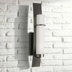 Minka Lavery Arcus Truth 26" High Smoke Iron Outdoor Wall Light