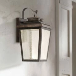 Minka Lavery Irvington Manor 16 3/4" High Bronze LED Outdoor Wall Light