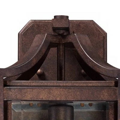 Franklin Iron Works Rustic Farmhouse Outdoor Wall Light Fixture Bronze 16 1/4" Clear Beveled Glass for Exterior House Porch Patio 5 Franklin Iron Works Rustic Farmhouse Outdoor Wall Light Fixture Bronze 16 1/4" Clear Beveled Glass for Exterior House Porch Patio - Image 3