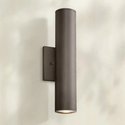 Minka Lavery Minka Skyline LED 14 1/2" High Bronze Outdoor Wall Light 2 Minka Lavery Minka Skyline LED 14 1/2" High Bronze Outdoor Wall Light