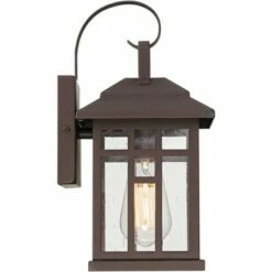 John Timberland Outdoor Wall Lights Set of 2 Fixture Carriage Style Bronze 12 1/2" Clear Glass Lantern Exterior House Porch Patio 12 John Timberland Outdoor Wall Lights Set of 2 Fixture Carriage Style Bronze 12 1/2" Clear Glass Lantern Exterior House Porch Patio -Outdoor Lighting Sales Shop unnamed file 456