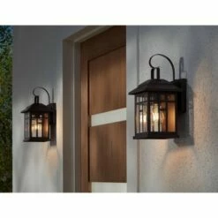 John Timberland Outdoor Wall Lights Set of 2 Fixture Carriage Style Bronze 12 1/2" Clear Glass Lantern Exterior House Porch Patio 13 John Timberland Outdoor Wall Lights Set of 2 Fixture Carriage Style Bronze 12 1/2" Clear Glass Lantern Exterior House Porch Patio -Outdoor Lighting Sales Shop unnamed file 457