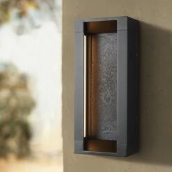 Feiss Mattix 14 1/2" High Bronze LED Outdoor Wall Light